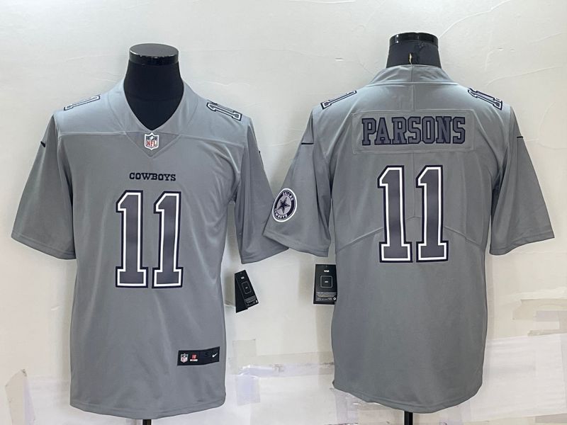 Men Dallas Cowboys #11 Parsons Grey 2022 Nike Limited Vapor Untouchable NFL Jerseys->dallas cowboys->NFL Jersey